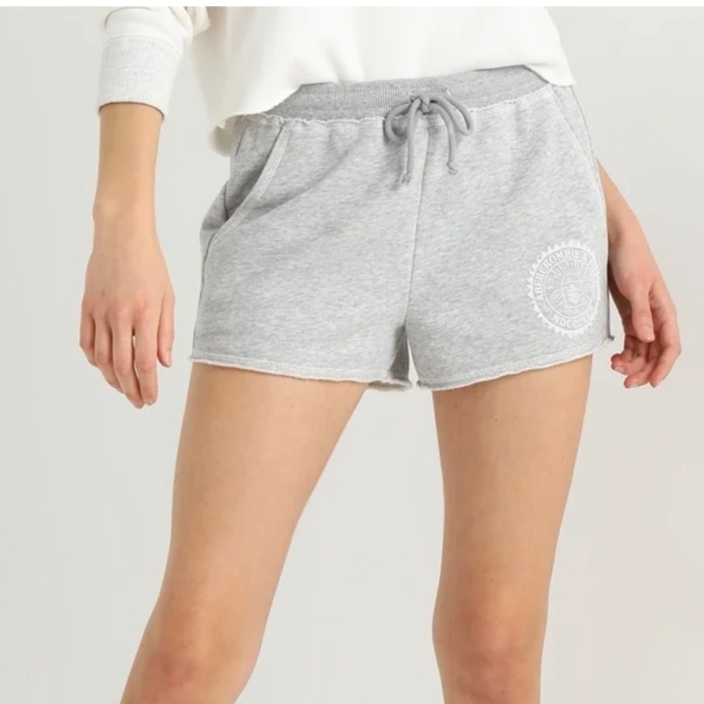 Abercrombie & Fitch Light Gray Athletic Shorts